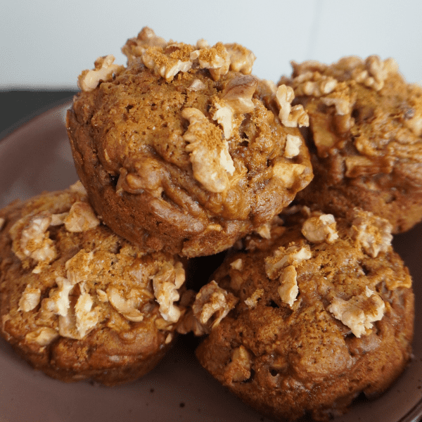 muffins con sabor a pie de manzana