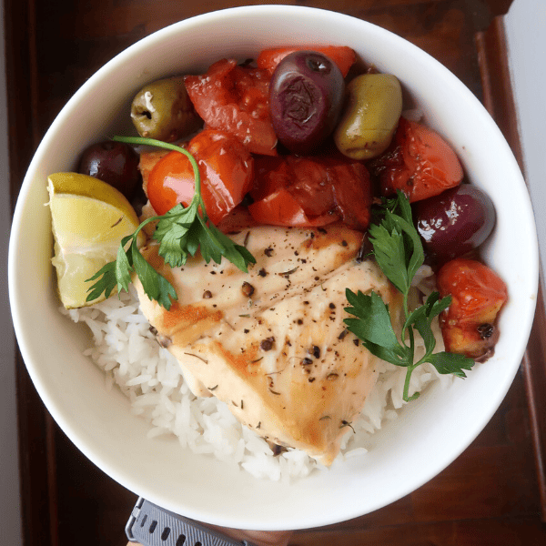 pollo con aceitunas al horno